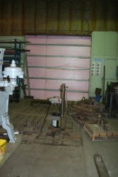 Progress on setting up to swage the tubes